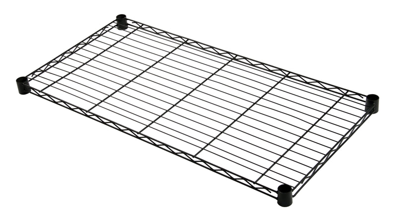 Quantum 2430BK, 30"W x 24"D, Wire Shelf, Black Epoxy Antimicrobial Finish, NSF
