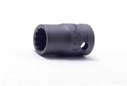 Ko-ken 24405M-17, 17mm 12-Point Power Socket , 1/2" Square Drive, Length 37mm, Non-Magnetic, Non-Covered, Non-Impact Rated