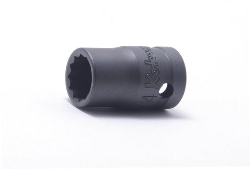 Ko-ken 24405M-12, 12mm 12-Point Power Socket , 1/2" Square Drive, Length 37mm, Non-Magnetic, Non-Covered, Non-Impact Rated