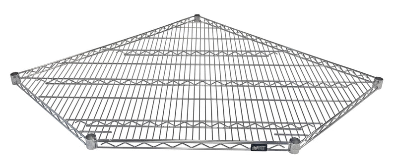Quantum 2442CRNC, 42"W x 24"D, Wire Shelf, 5-Sided, Chrome Plated Finish, NSF