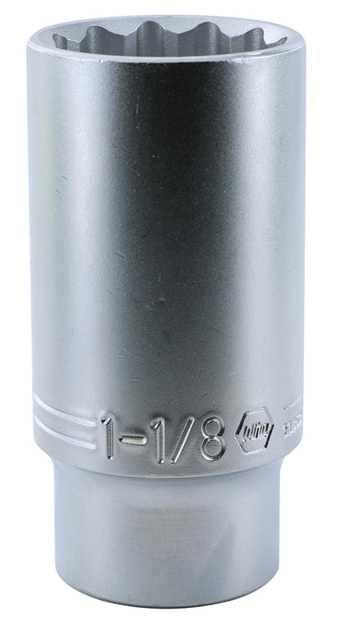 Wiha 33863 12 Point - 1/2" Drive Deep Socket 1-1/8"