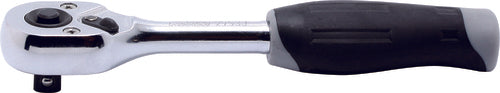 Ko-Ken 2753JB, 1/4 Sq. Dr. Ratchet Handle  20 teeth Push Button Length 115mm  Plastic Handle