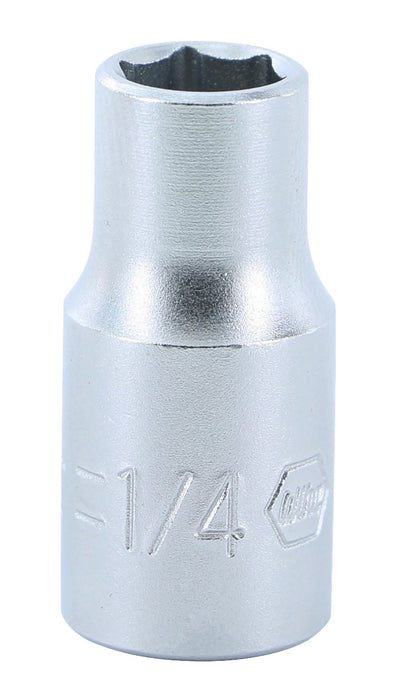 Wiha 33308 6 Point - 1/4 Inch Drive Socket - 1/4" x 25mm