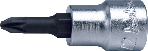 Ko-ken 3000.50-PZ2, 3/8" Square Drive Power Bit Socket, PZ2mm Hex Drive, Length 50mm