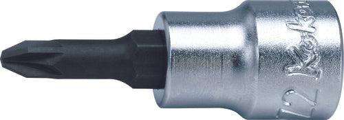Ko-ken 3000.50-PZ1, 3/8" Square Drive Power Bit Socket, PZ1 - Pozidriv, Length 50mm, Impact Rated