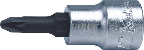 Ko-ken 3000.50-PZ3, 3/8" Square Drive Power Bit Socket, PZ3mm Hex Drive, Length 50mm