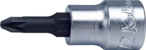 Ko-ken 3000.50-PZ2, 3/8" Square Drive Power Bit Socket, PZ2 - Pozidriv, Length 50mm, Impact Rated