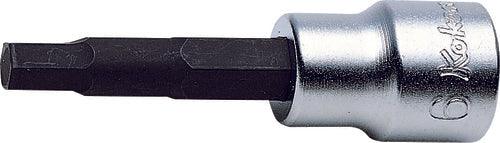 Ko-ken 3010M.62-8, 3/8" Square Drive Power Bit Socket, 8mm Hex Key, Length 62mm, Impact Rated