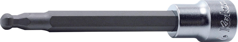 Ko-ken 3011M.100-6, 3/8" Square Drive Power Bit Socket, 6mm Hex Key, Length 100mm, Ball-End, Impact Rated