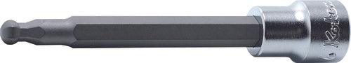 Ko-ken 3011M.120-7, 3/8" Square Drive Power Bit Socket, 7mm Hex Key, Length 120mm, Ball-End, Impact Rated