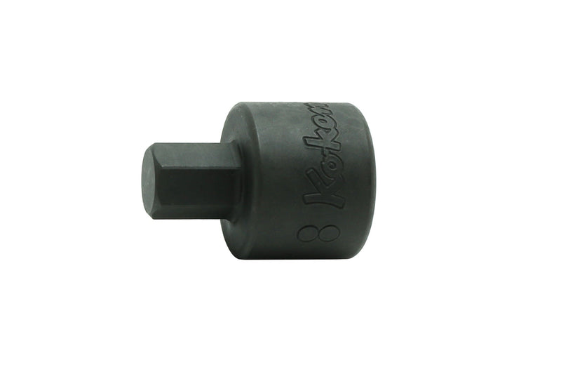 Ko-ken 3012M.25-8, 3/8" Square Drive Power Bit Socket, 8mm Hex Key, Length 25mm, Impact Rated
