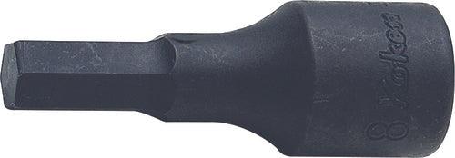 Ko-ken 3012M.52-7, 3/8" Square Drive Power Bit Socket, 7mm Hex Key, Length 52mm, Impact Rated