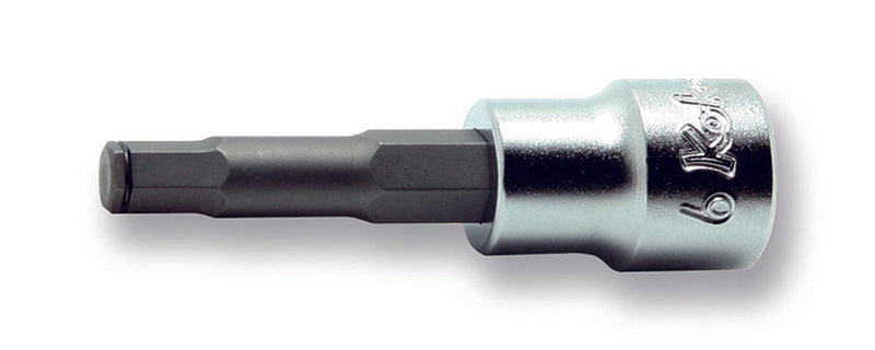 Ko-ken 3015M.62-7, 3/8" Square Drive Power Bit Socket, 7mm Hex Key, Length 62mm, Impact Rated