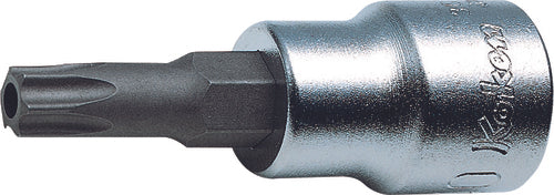 Ko-ken 3025.50-T27H, 3/8" Square Drive Power Bit Socket, TX 27 - Torx Key, Length 50mm, Impact Rated