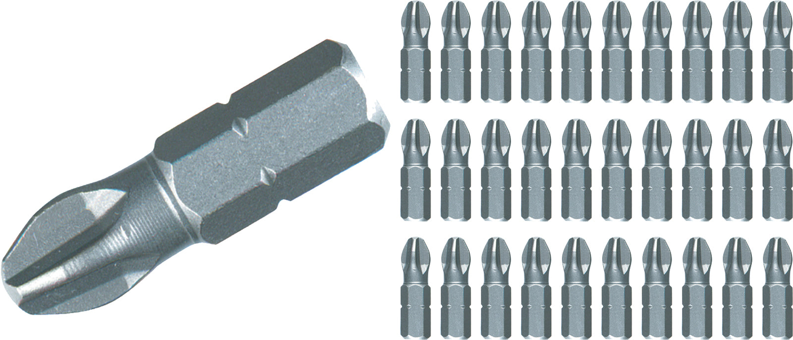 Wiha 72519 Phillips Contractor Bit #0 x 25mm - 30 Pack