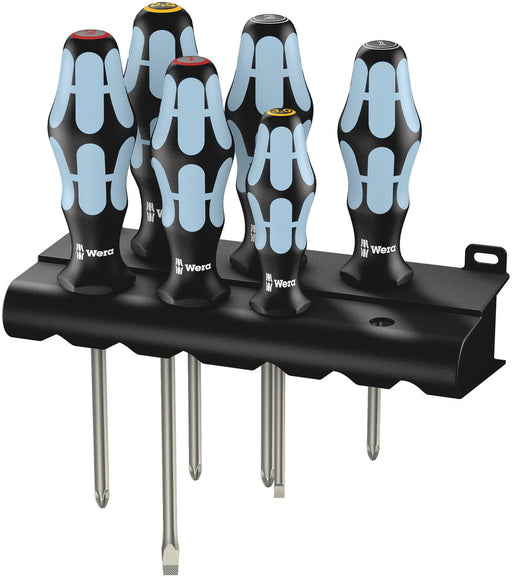 Wera 05032063001, 3334/3350/3355/6 Screwdriver set, stainless and rack