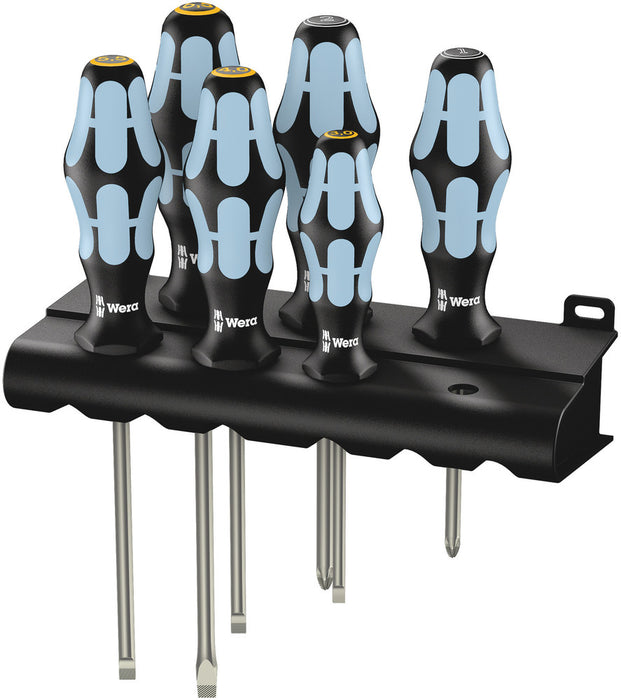 Wera 05032061001, 3334/3355/6 Screwdriver set, stainless and rack