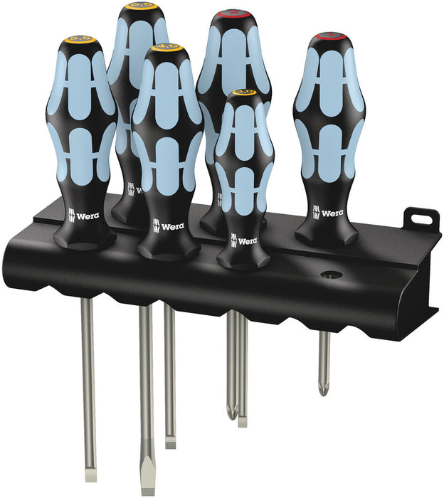 Wera 05032060001, 3334/6 Screwdriver set, stainless and rack