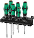 Wera 05105650001, 334/6 Rack Screwdriver set Kraftform Plus Lasertip and rack