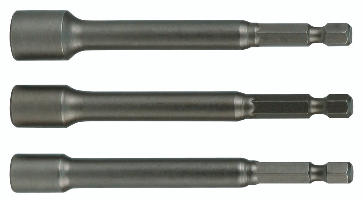 Wiha 70492 3 Piece 1/4" Drive Nut Setter Set - 1/4" - 5/16" - 3/8'' x 6"