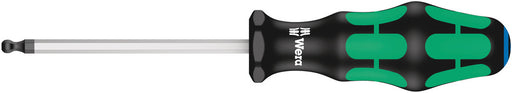 Wera 05022830001, Metric Hex, Ball-End, Black Point Tip, Kraftform Screwdriver, 352