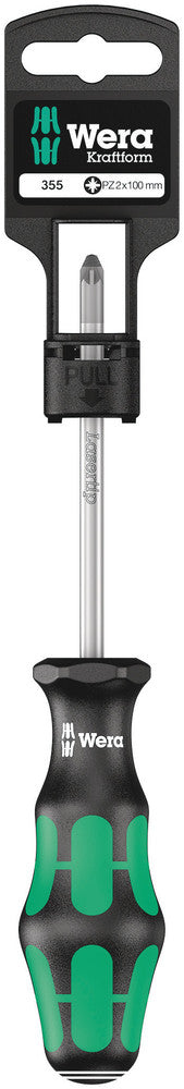 Wera 05100057001, Pozidriv, Lasertip, Screwdriver, 355 SB