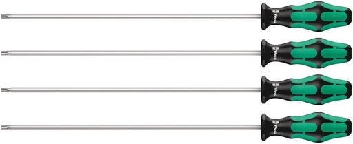Wera 05028074001, 367/4 TORX® HF Kraftform Plus Screwdriver set with holding function and 300 mm-long blades