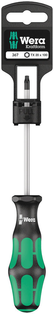 Wera Torx, Black Point Tip, Kraftform Screwdriver, 367 SB