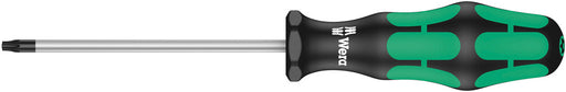Wera 05138270001, Torx, Tamper-Resistant, Bore Hole, Black Point Tip, Kraftform Screwdriver, 367 TORX BO