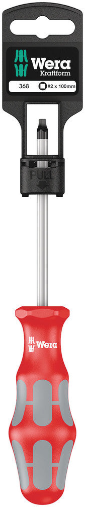 Wera 05100072001, Square, Black Point Tip, Kraftform Screwdriver, 368 SB
