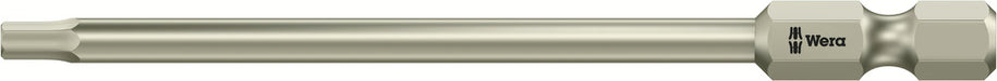 Wera Screwdriver Bit, Metric Hex, Hex-Plus, Stainless, 3840/4