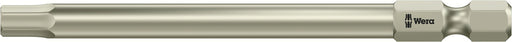 Wera 05071108001, 3/16" Hex Key Screwdriver Bit 3840/4, 1/4" Hex Power Drive, Length 3.5" (89mm), Stainless