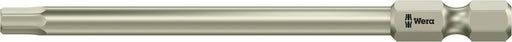 Wera 05071102001, 4.0mm Hex Key Screwdriver Bit 3840/4, 1/4" Hex Power Drive, Length 3.5" (89mm), Stainless