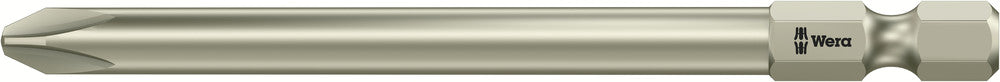 Wera 05071082001, PH2 - Phillips Screwdriver Bit 3851/4, 1/4" Hex Power Drive, Length 3.5" (89mm), Stainless