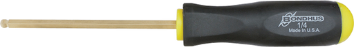 Bondhus Metric Hex Screwdriver, Ball-End, GoldGuard