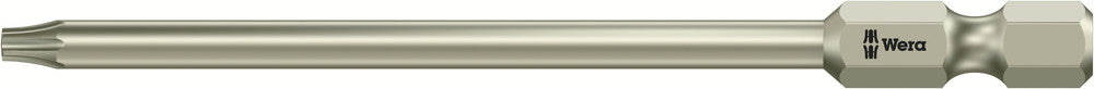 Wera Screwdriver Bit, Bore Hole, Stainless, Tamper Resistant, Torx, 3867/4