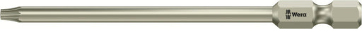 Wera Screwdriver Bit, Bore Hole, Stainless, Tamper Resistant, Torx, 3867/4