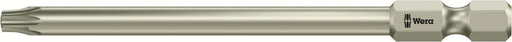 Wera 05071091001, TX 20 - Torx Key Screwdriver Bit 3867/4, 1/4" Hex Power Drive, Length 3.5" (89mm), Stainless, Tamper Resistant