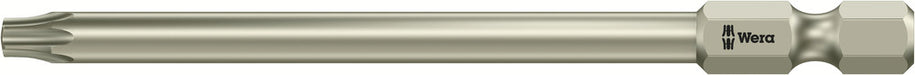 Wera 05071091001, TX 20 - Torx Key Screwdriver Bit 3867/4, 1/4" Hex Power Drive, Length 3.5" (89mm), Stainless, Tamper Resistant