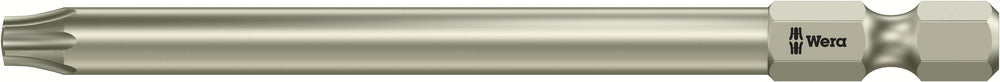 Wera 05071092001, TX 25 - Torx Key Screwdriver Bit 3867/4, 1/4" Hex Power Drive, Length 3.5" (89mm), Stainless, Tamper Resistant