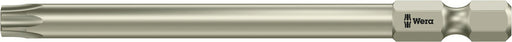 Wera 05071094001, TX 30 - Torx Key Screwdriver Bit 3867/4, 1/4" Hex Power Drive, Length 3.5" (89mm), Stainless, Tamper Resistant