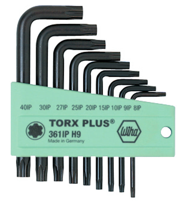 Wiha 36199 9 Piece TorxPlus L-Key Short Arm Set