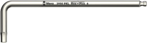 Wera 05022700001, Stainless, Ball-End, Hex-Plus, Metric Hex L-Key, 3950 PKL