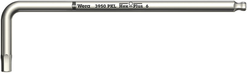 Wera 05022704001, Stainless, Ball-End, Hex-Plus, Metric Hex L-Key, 3950 PKL