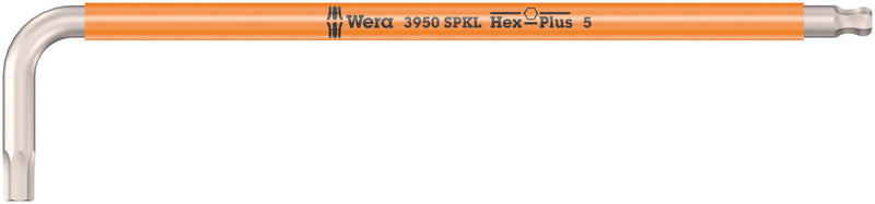 Wera 05022665001, Multicolor, Stainless, Ball-End, Hex-Plus, Metric Hex L-Key, 3950 SPKL