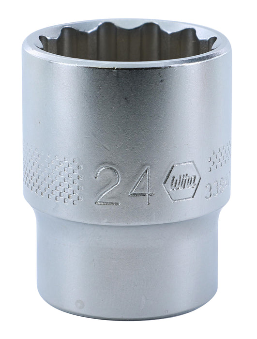 Wiha 33840 12 Point - 1/2" Drive Socket 24.0mm