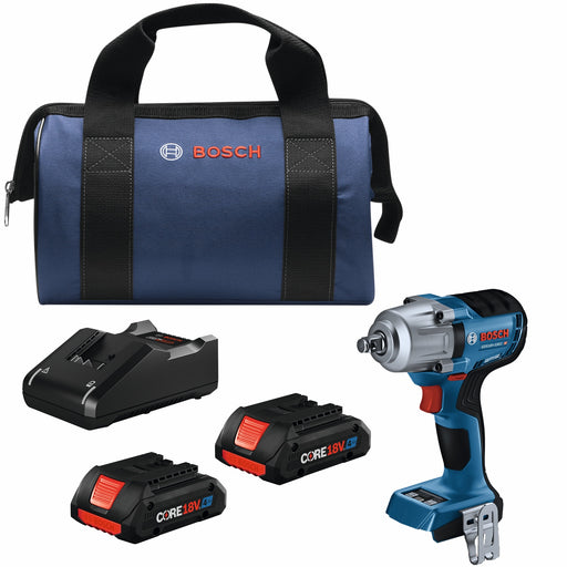 Bosch GDS18V-330CB25, 18V 1/2 In. Impact Wrench Kit