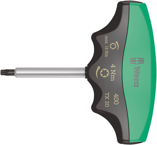 Wera 05005091001, 5 Nm Torque Range, TX 25 - Torx Key Drive Size, Preset, Slip, 400 Torque T-Handle