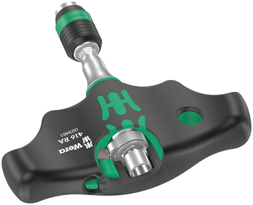 Wera 05023461001, 416 RA T-handle bitholding screwdriver with ratchet function and Rapidaptor quick-release chuck