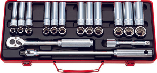 Ko-Ken 4277, 1/2 Sq. Dr. 27 Piece 12-Point Metric Socket set  10-24mm